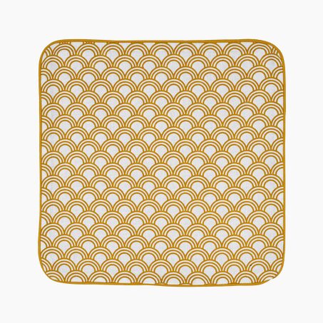 Housse de coussin IBIZA coloris jaune 40 x 40 cm