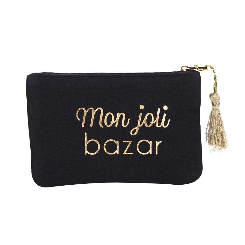 Pochette MON JOLI BAZAR coloris noir
