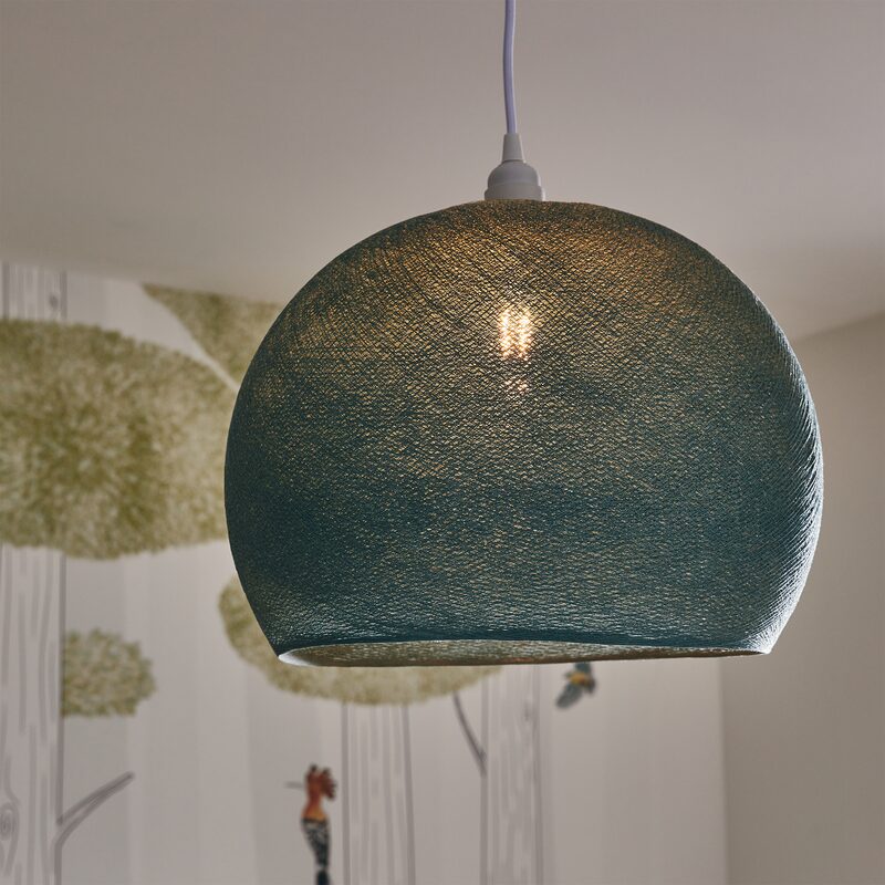 Suspension COUPOLE coloris vert de gris 36 cm