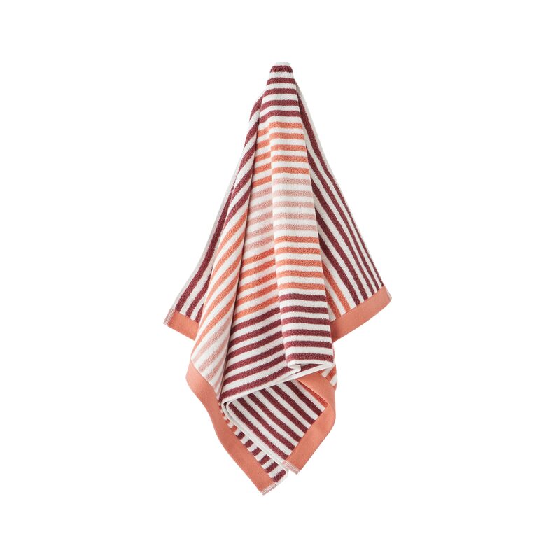 Serviette éponge LUIZA coloris bordeaux 50 x 100 cm