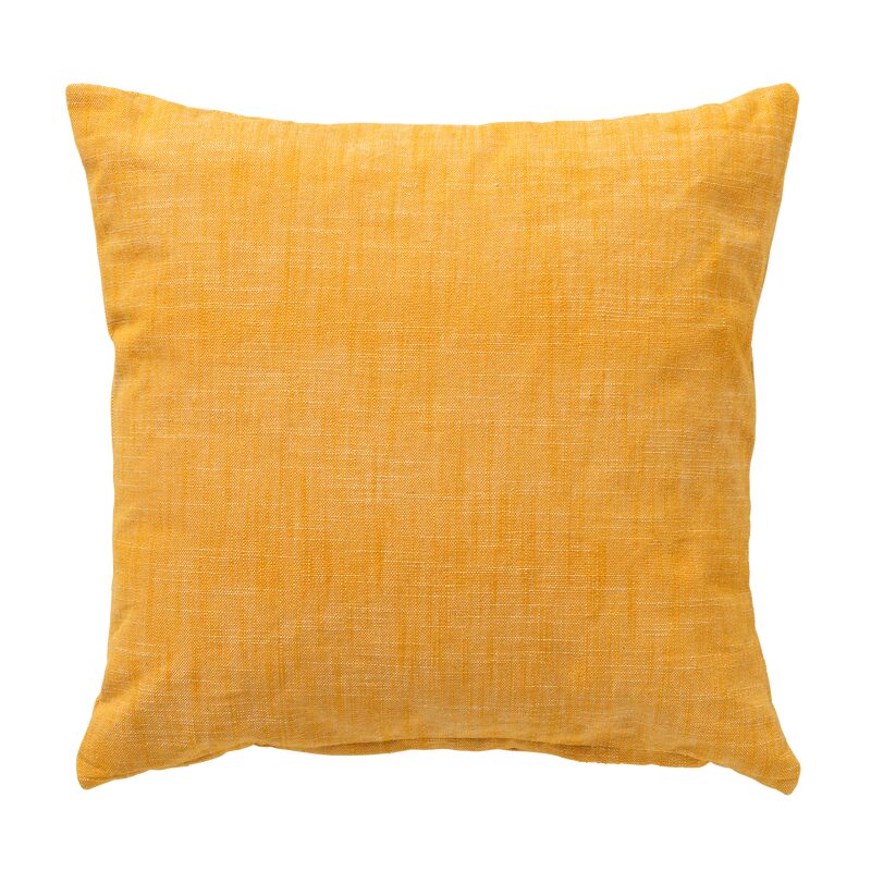 Coussin NATY coloris jaune 45 x 45 cm