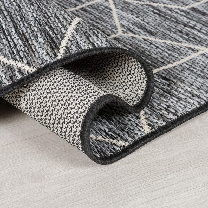Tapis NAPOLI coloris noir / gris 120 x 230 cm