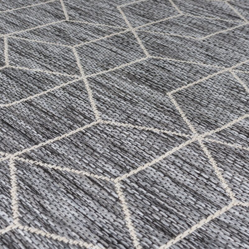 Tapis NAPOLI coloris noir / gris 120 x 230 cm