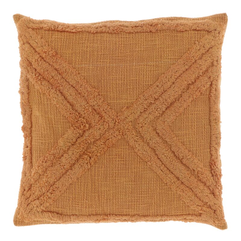 Coussin TAÏJA coloris orange 45 x 45 cm