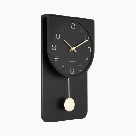 Present Time Horloge CASA PENDULUM coloris noir