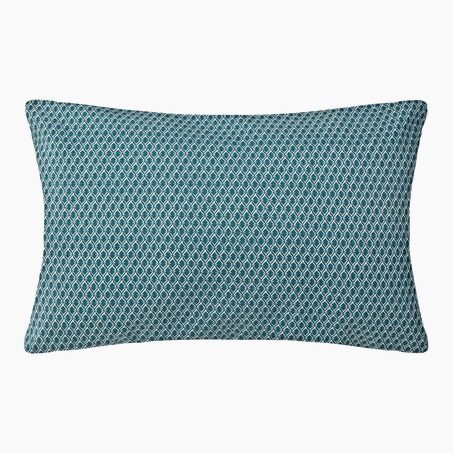 Coussin OTTO coloris bleu canard 30 x 50 cm