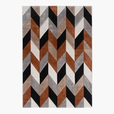 Tapis LORENZO coloris brun 120 x 170 cm