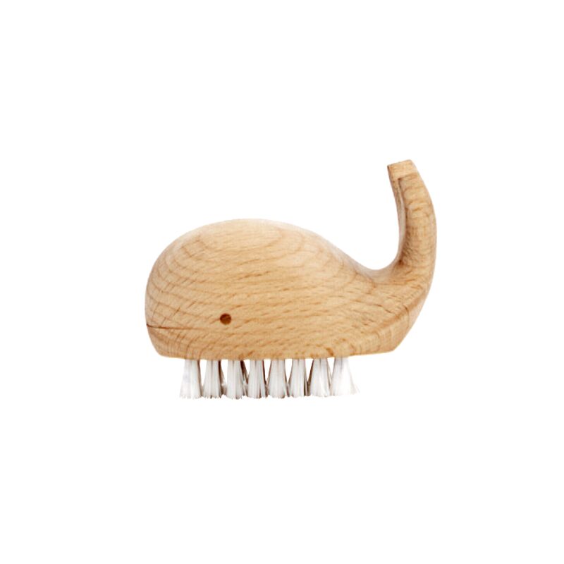 Brosse à récurer BALEINE coloris bois