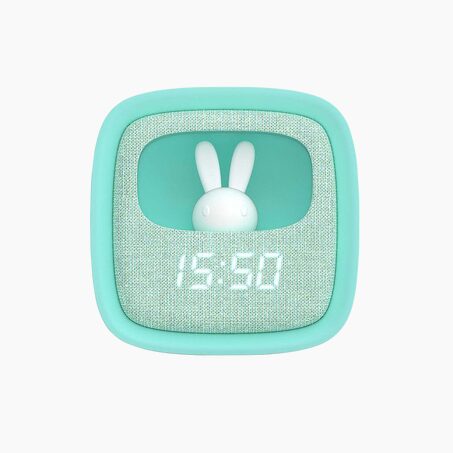 Réveil MOB BILLY CLOCK VEILLEUSE LAPIN coloris bleu