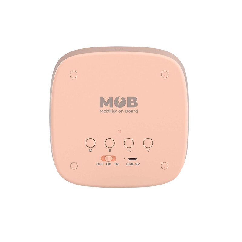 Réveil MOB BILLY CLOCK VEILLEUSE LAPIN coloris rose hauteur 15 cm