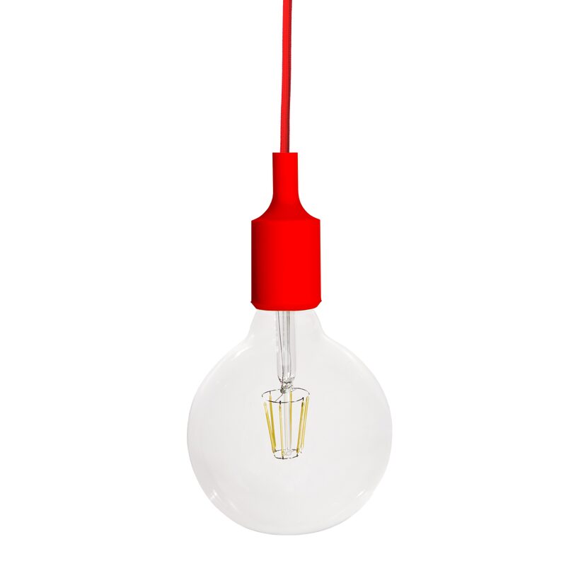 Suspension FILO coloris rouge 9,3 x 4,2 cm