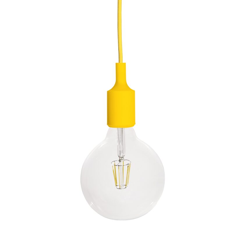 Suspension FILO coloris jaune 9,3 x 4,2 cm