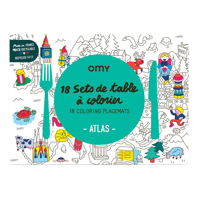 Coloriage SETS DE TABLE ATLAS