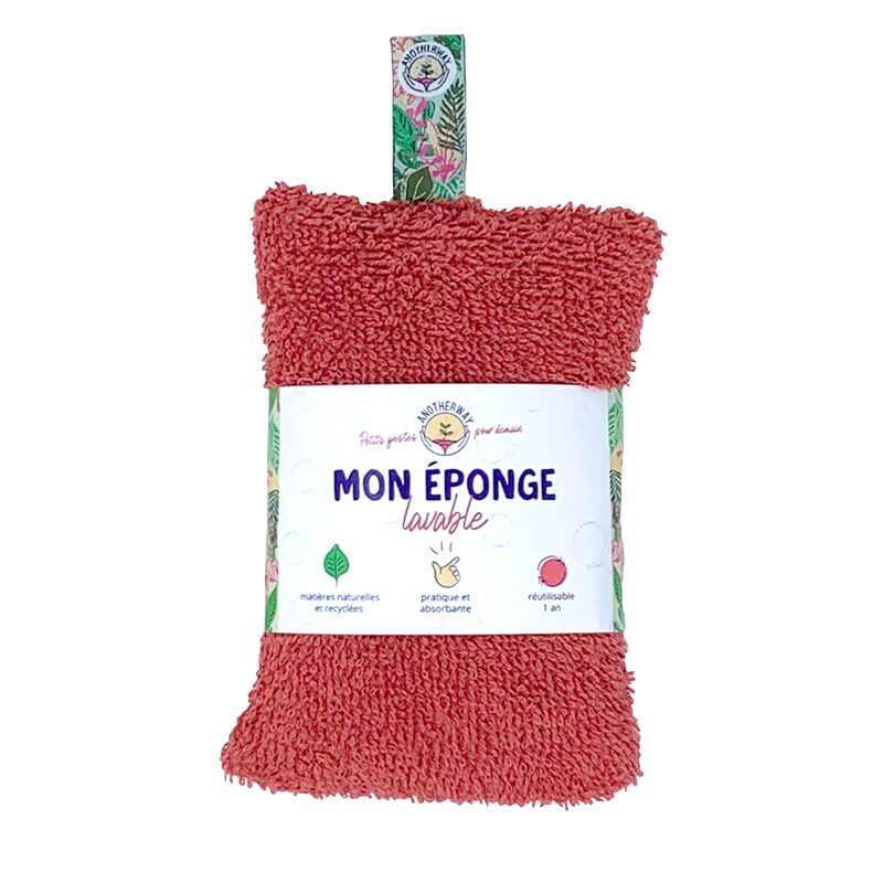 ANOTHER WAY Eponge CORAIL coloris blanc et corail