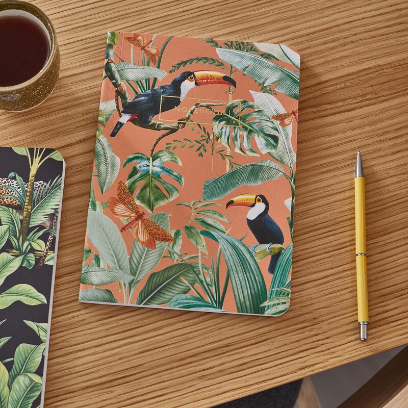 Carnet FLIRTING TOUCANS coloris orange