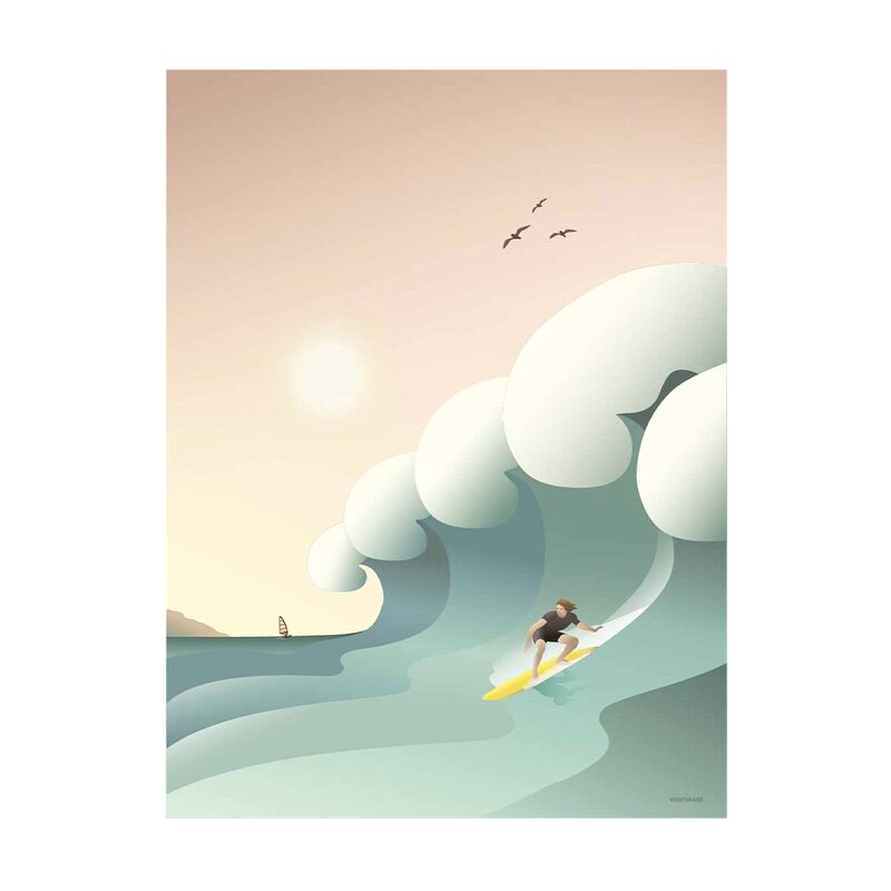 Affiche SURFER 30 x 40 cm