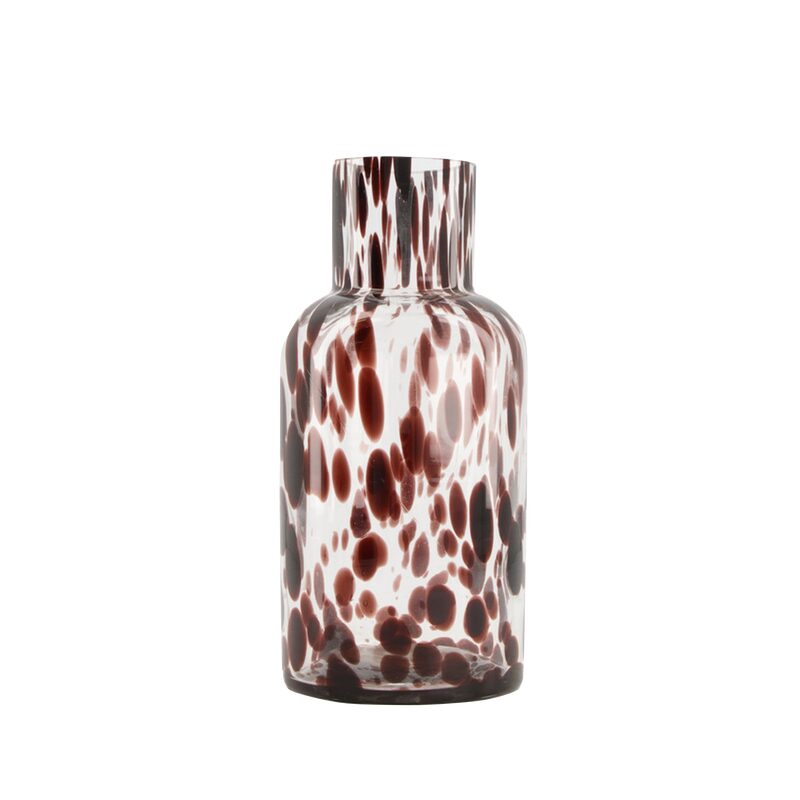 Vase GUEPARD coloris brun diamètre 11 cm