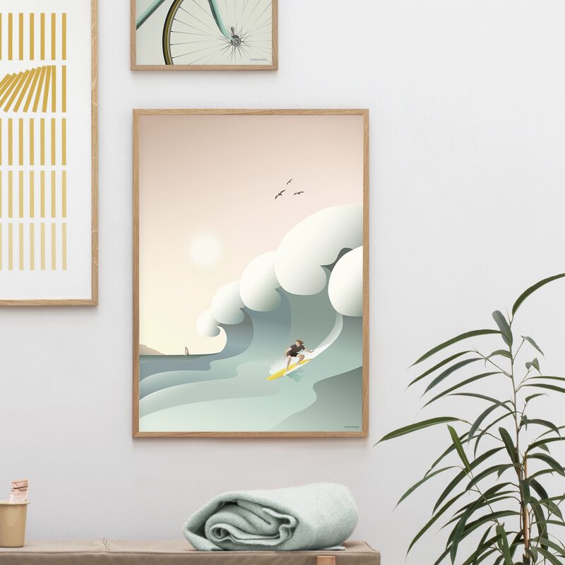 Affiche SURFER 30 x 40 cm