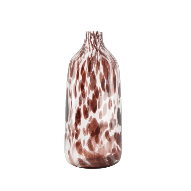 Vase GUEPARD coloris brun diamètre 11 cm