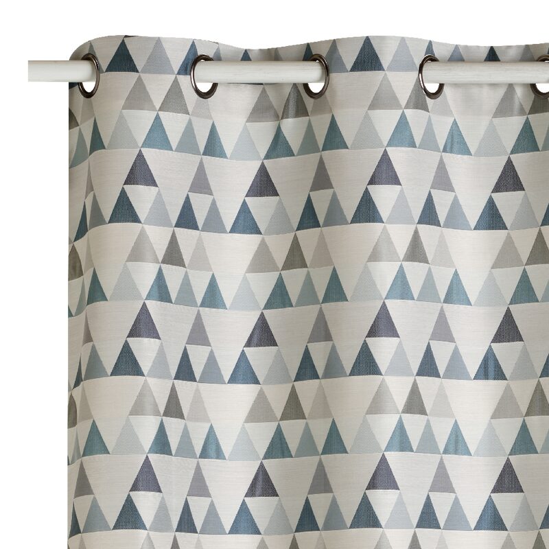 Rideau NILS coloris bleu turquin 140 x 250 cm