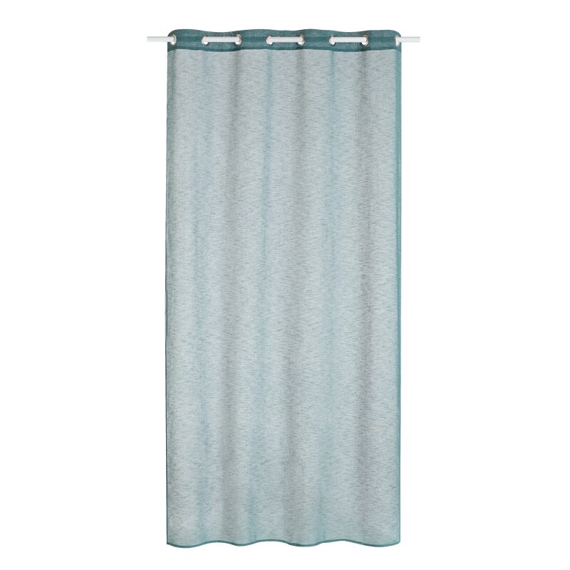 Voilage LILOU coloris bleu canard 140 x 260 cm