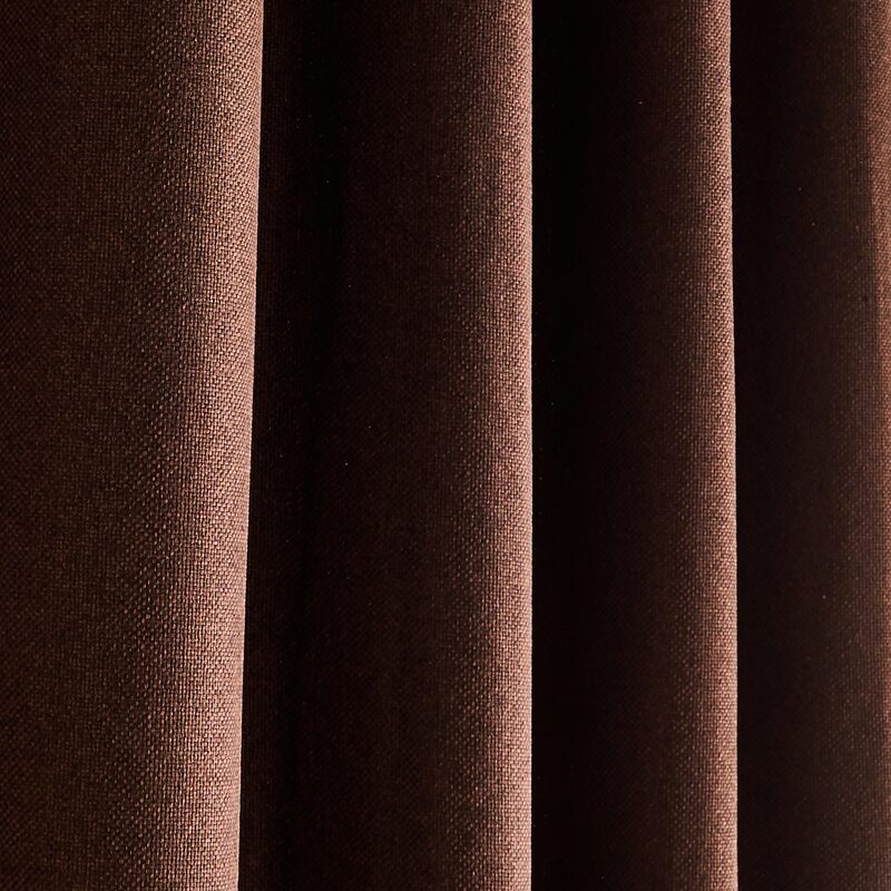Rideau thermique ANDREA coloris brun 140 x 260 cm