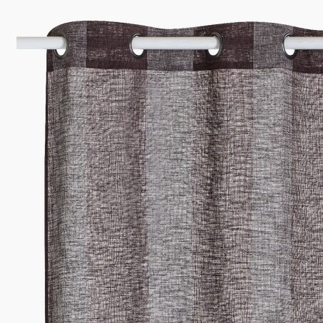 Voilage TUBUA coloris chocolat 140 x 240 cm
