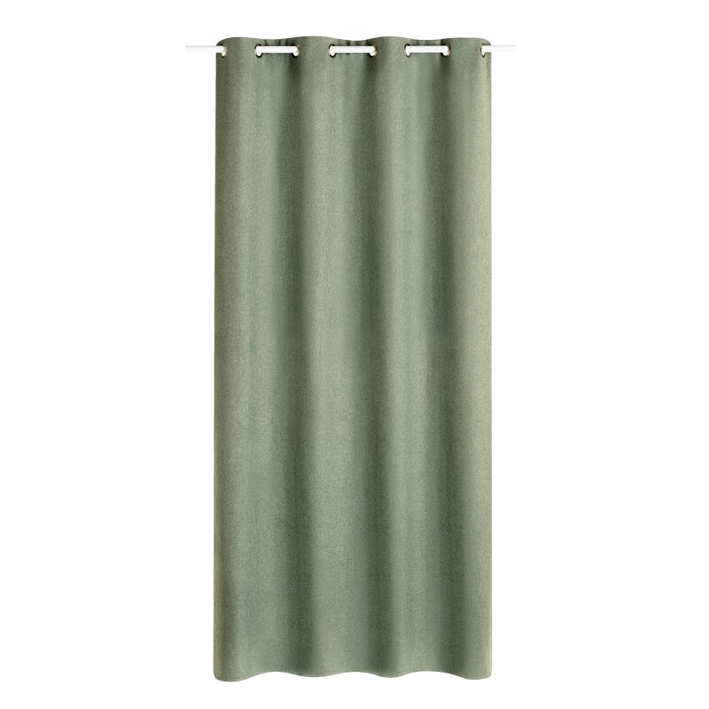 Rideau thermique ANDREA coloris vert de gris 140 x 260 cm