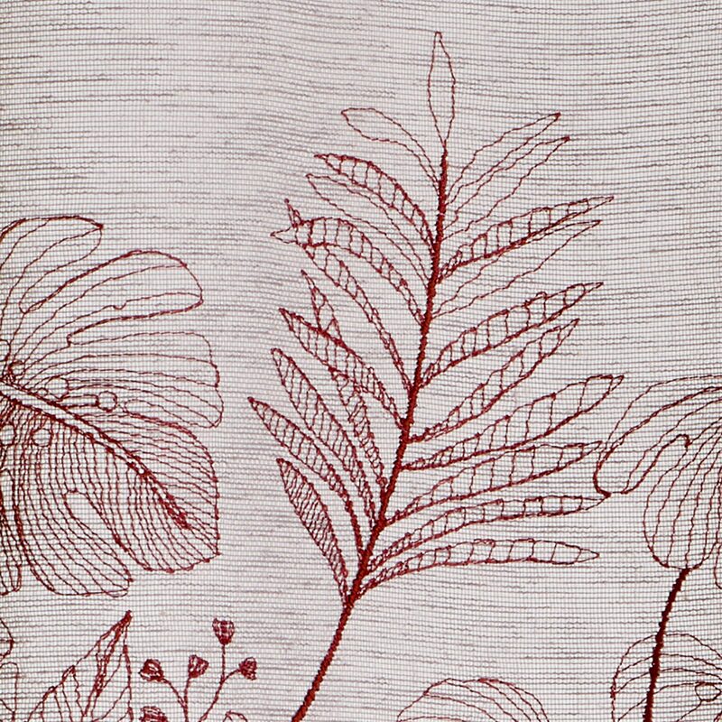 Voilage Lin ZAFA coloris terracotta 140 x 240 cm
