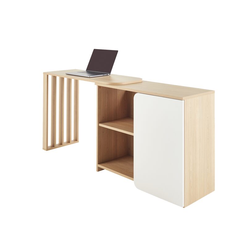 Bureau modulable SPACE coloris pierre de lune