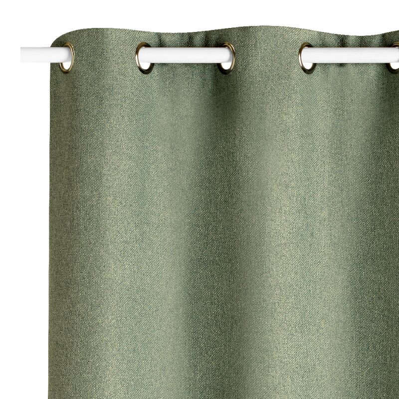 Rideau thermique ANDREA coloris vert de gris 140 x 260 cm