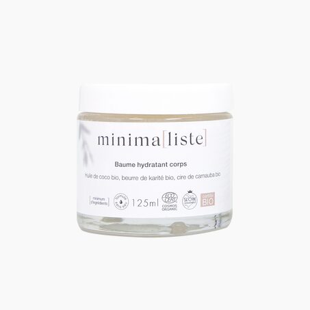 Minima(liste) Soin BAUME HYDRATANT CORPS huile de coco, karité, carnauba