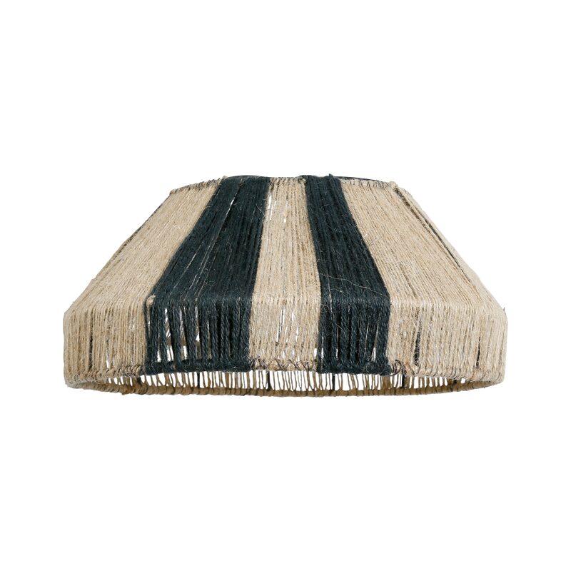 Abat-jour CHIBA coloris noir et beige 21 x 45 cm