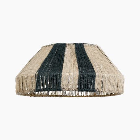 Abat-jour CHIBA coloris noir et beige 21 x 45 cm