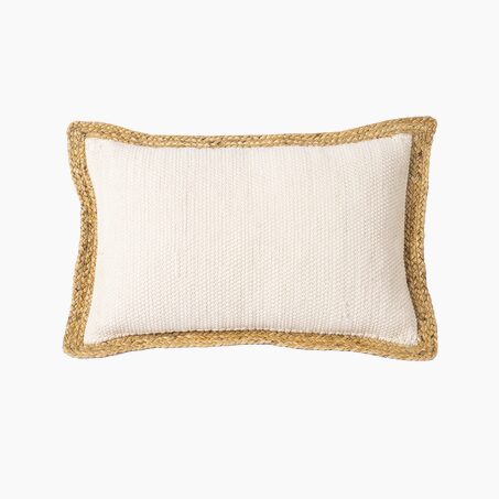 Coussin OXIA coloris blanc 40 x 60 cm