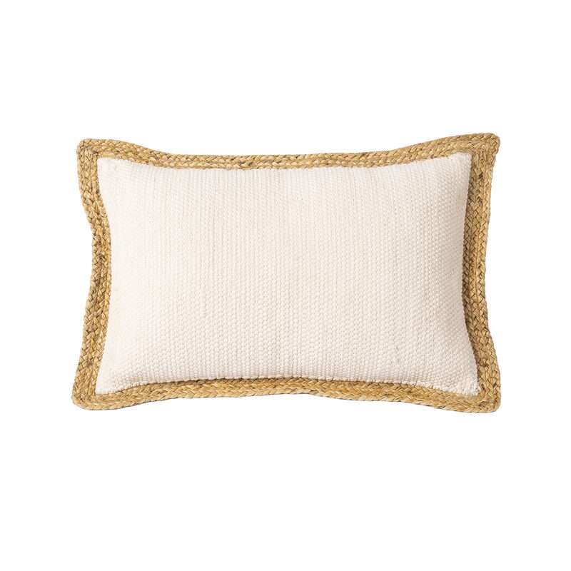Coussin OXIA coloris blanc 40 x 60 cm