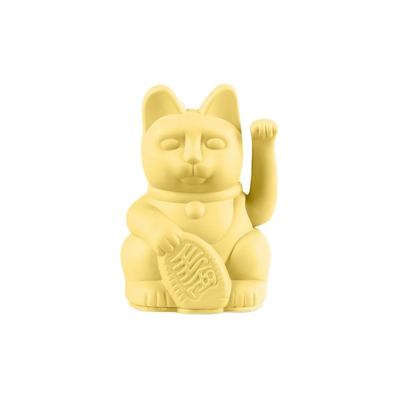 Figurine LUCKY CAT coloris jaune