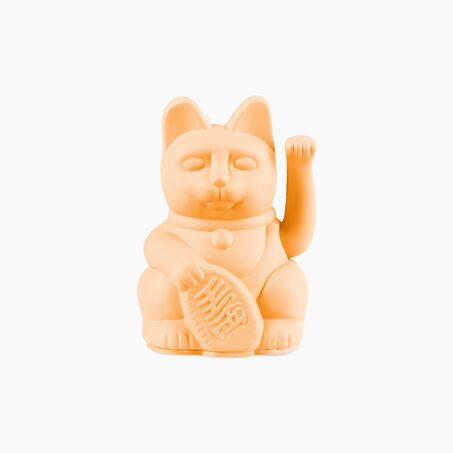 Donkey Figurine LUCKY CAT MINI coloris orange pastel