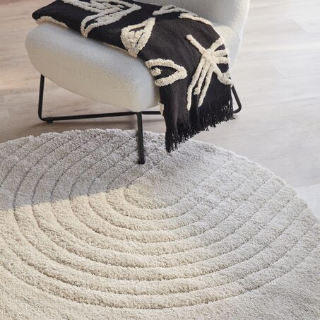 Tapis MANSOUR coloris blanc 160 cm