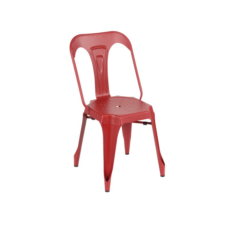 Chaise KRAFT coloris rouge
