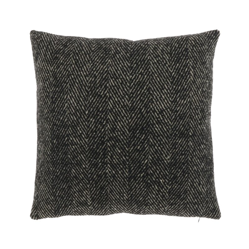 Coussin KROSSY coloris noir 45 x 45 cm