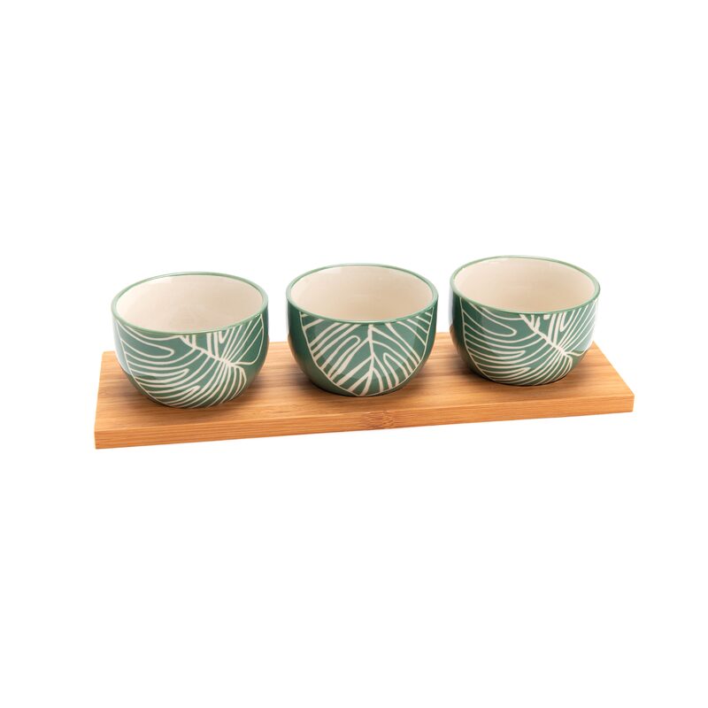 Set apéritif NATUREVA coloris vert