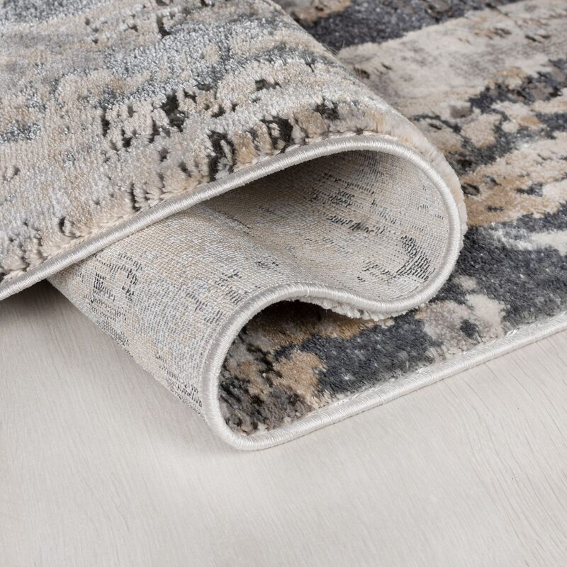 Tapis LUSTRE coloris gris silver 116 x 170 cm