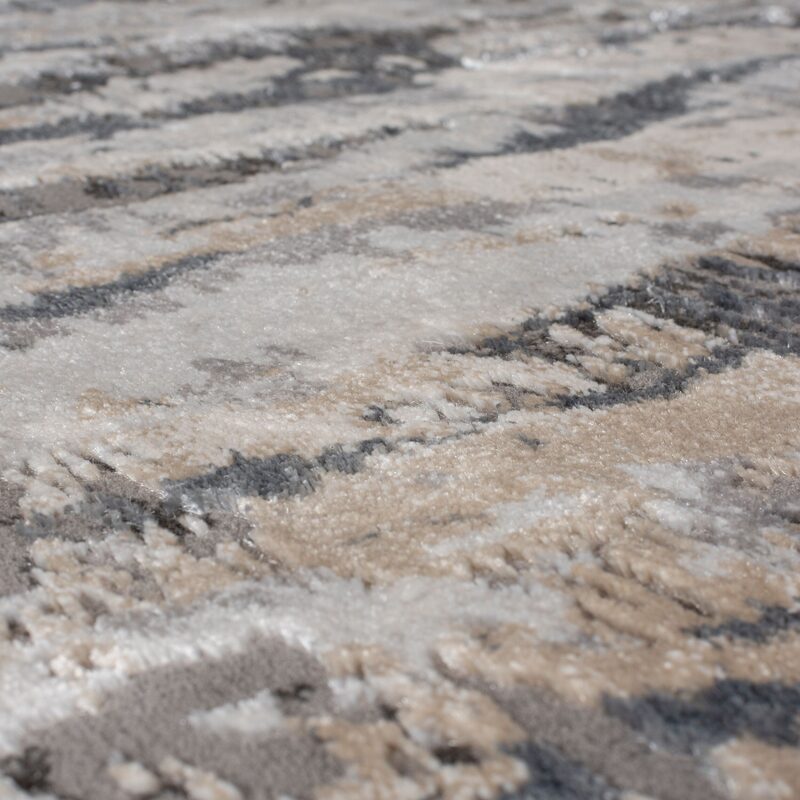 Tapis LUSTRE coloris gris silver 116 x 170 cm
