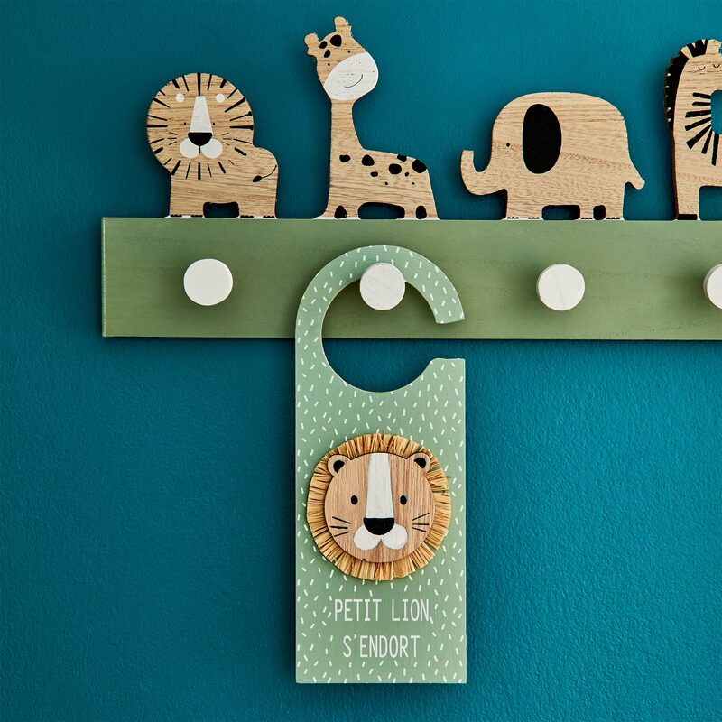 Déco de porte FUN JUNGLE coloris multicolore