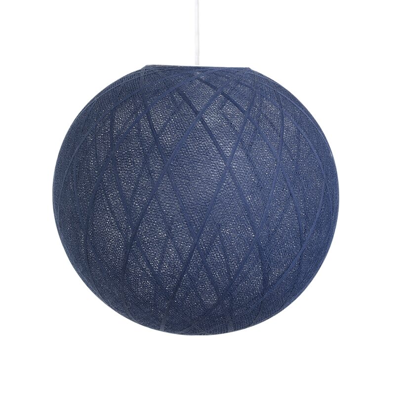 Suspension GLOBE ART DECO coloris encre 36 x 36 cm