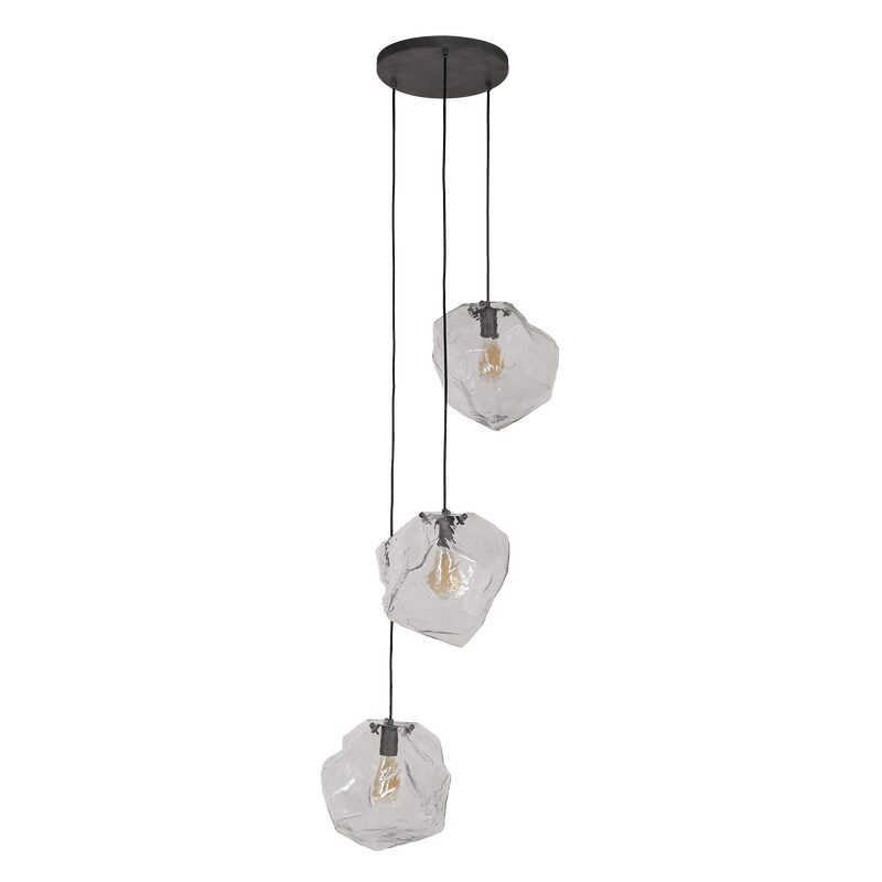 Suspension ROCKS coloris transparent 75 x 50 cm