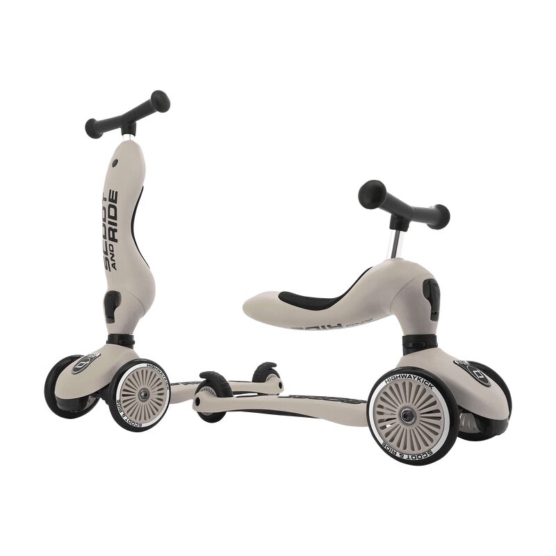 Trottinette PORTEUR ÉVOLUTIF 2 EN 1 HIGHWAYKICK 1 coloris beige