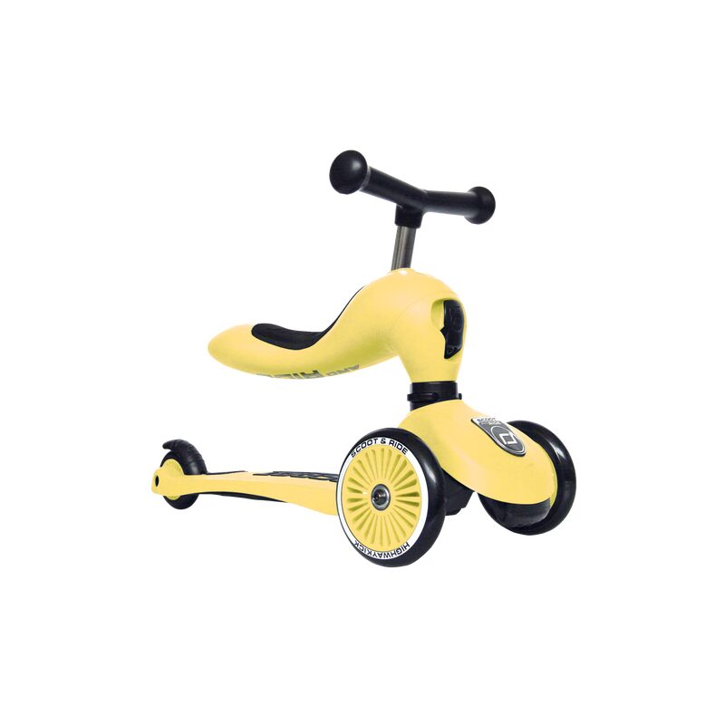 Trottinette PORTEUR ÉVOLUTIF 2 EN 1 HIGHWAYKICK 1 coloris citron