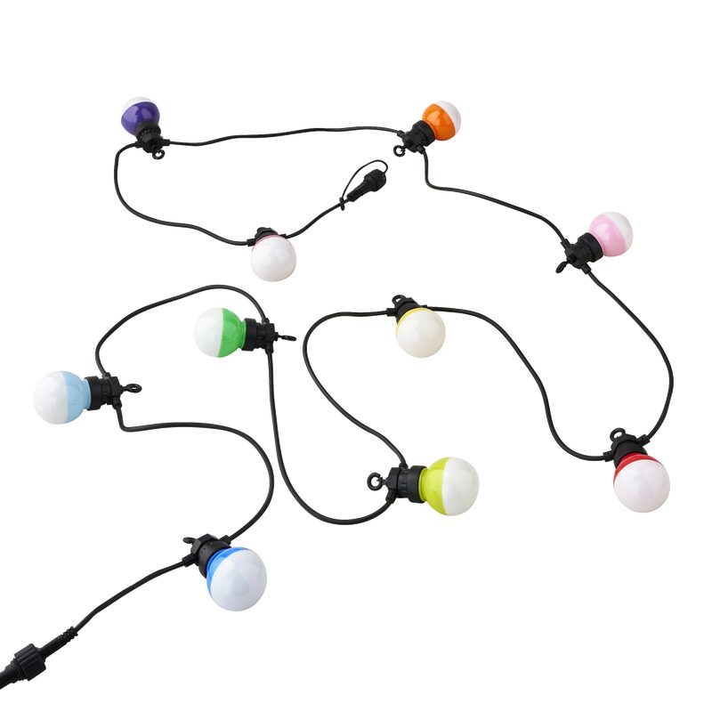 Guirlande lumineuse GUINGUETTE coloris transparent et noir